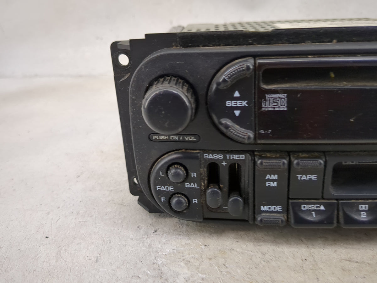 2002-2003 Dodge Durango Radio AM FM Cd Player Receiver Replacement Fits Fits 2002 2003 2004 2005 2006 2007 OEM Used Auto Par