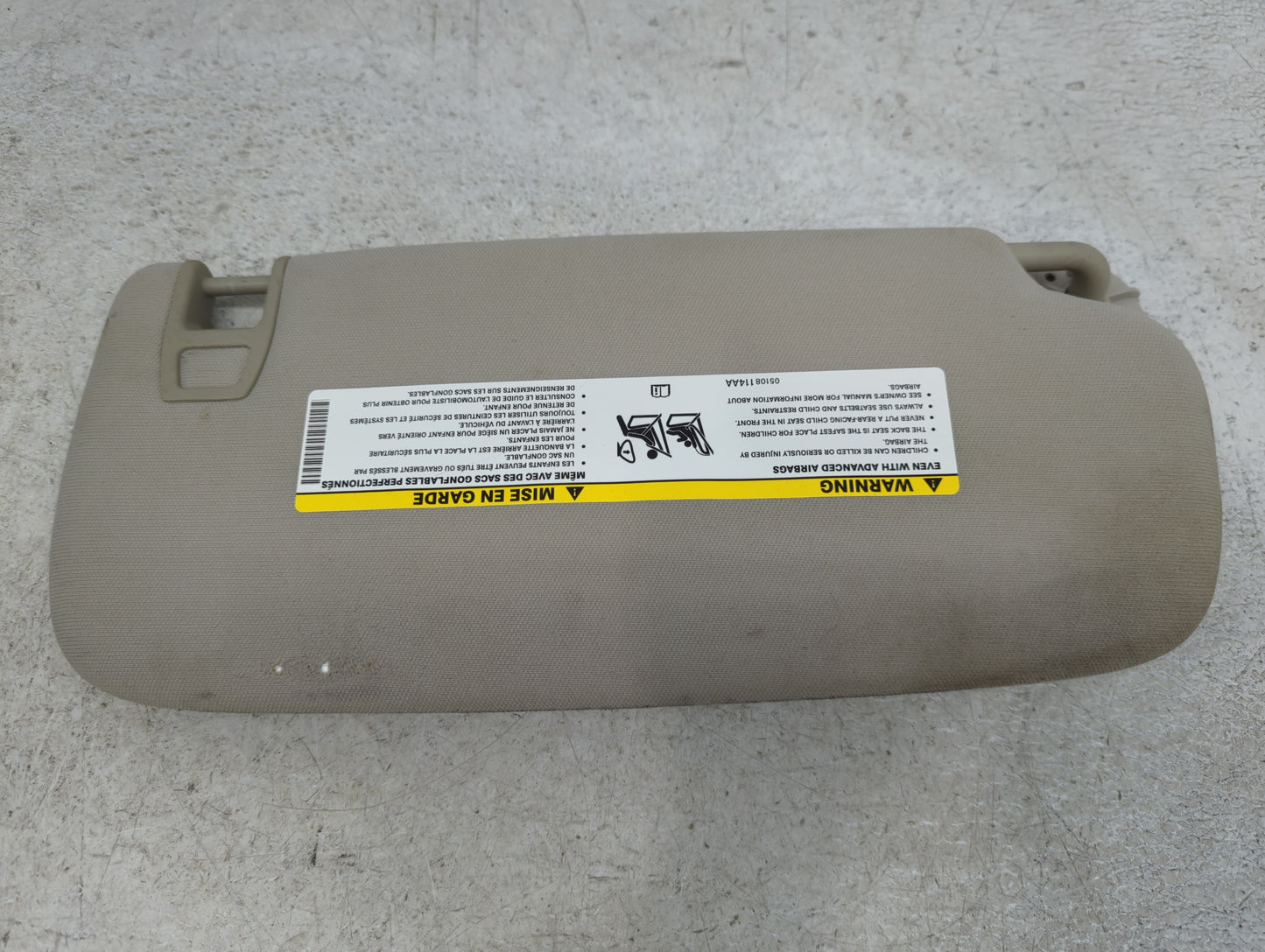 2011-2022 Dodge Durango Sun Visor Shade Replacement Driver Left Mirror Fits OEM Used Auto Parts - Oemusedautoparts1.com