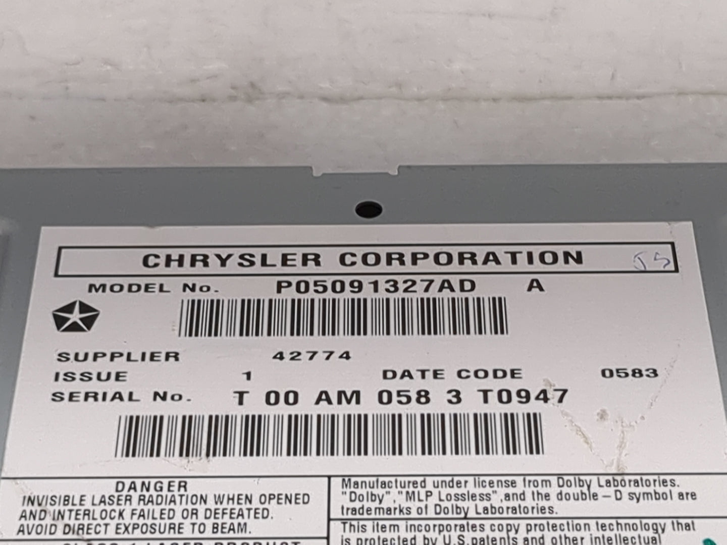 2012-2020 Dodge Grand Caravan Radio AM FM Cd Player Receiver Replacement Fits Fits 2012 2013 2014 2015 2016 2017 2018 2019 2