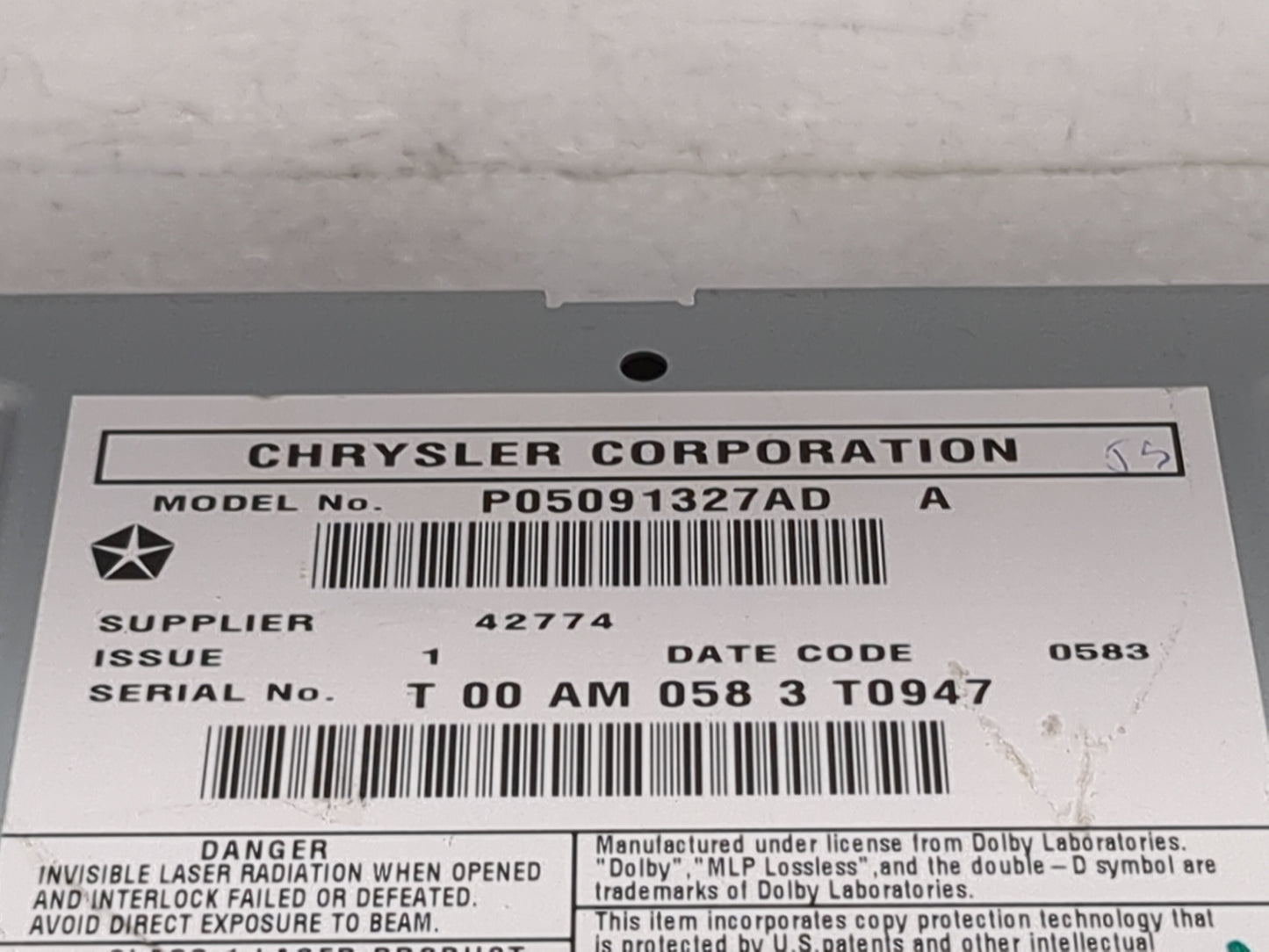 2012-2020 Dodge Grand Caravan Radio AM FM Cd Player Receiver Replacement Fits Fits 2012 2013 2014 2015 2016 2017 2018 2019 2