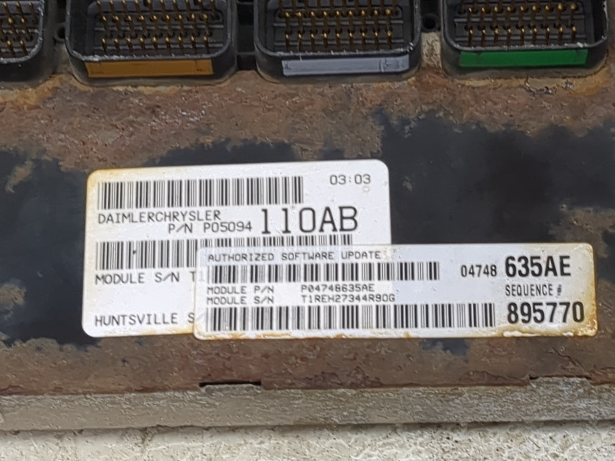 2005 Dodge Grand Caravan PCM Engine Control Computer ECU ECM PCU OEM OEM Used Auto Parts - Oemusedautoparts1.com
