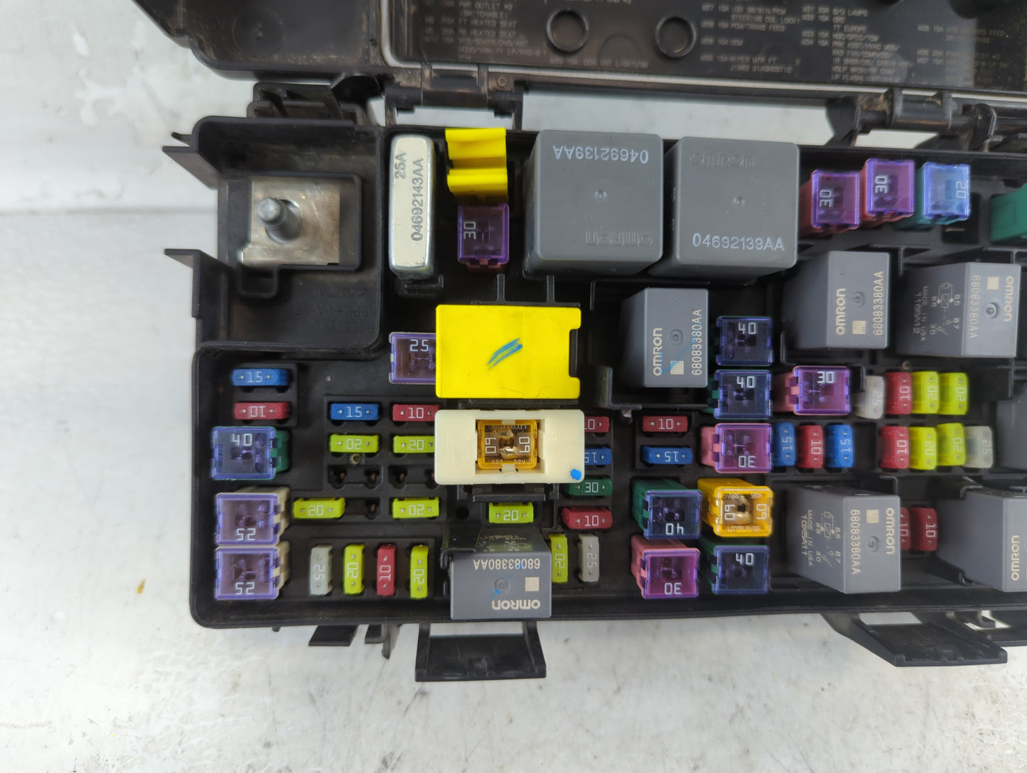 2015-2020 Dodge Grand Caravan Fusebox Fuse Box Relay Module Tipm - Oemusedautoparts1.com