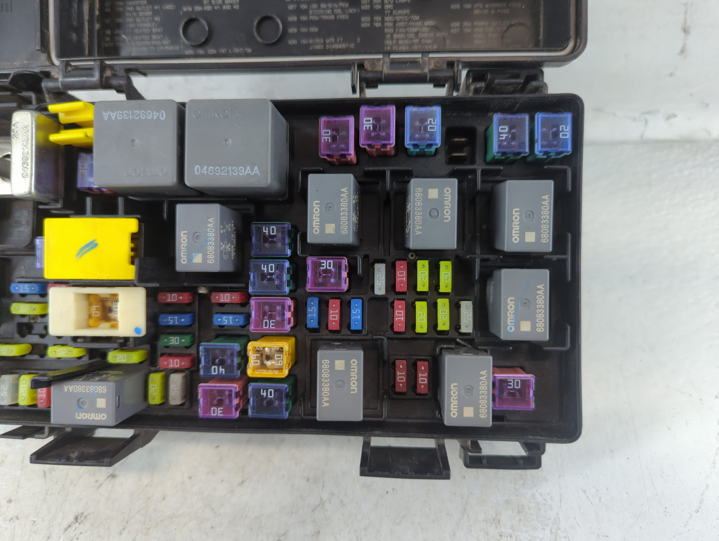 2015-2020 Dodge Grand Caravan Fusebox Fuse Box Relay Module Tipm - Oemusedautoparts1.com