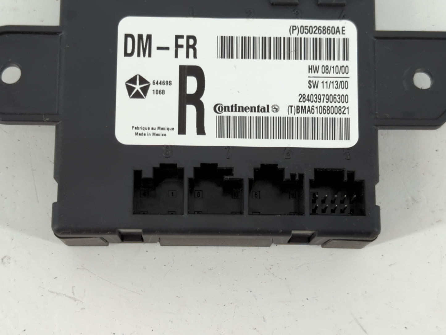 2011-2017 Dodge Grand Caravan Door Control Module - Oemusedautoparts1.com
