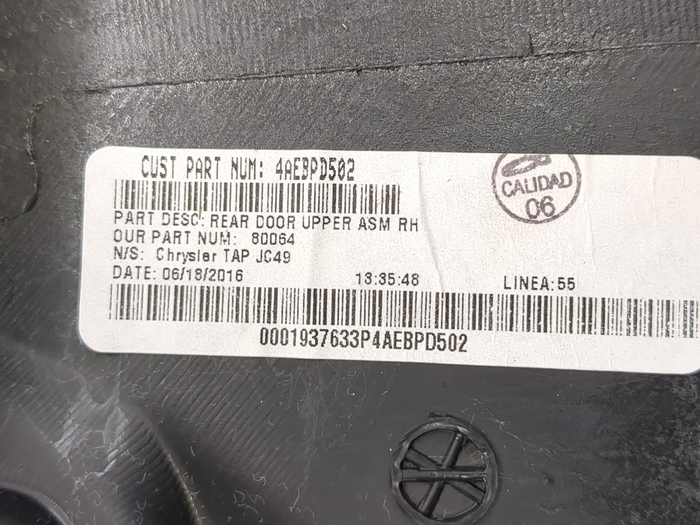 Dodge Journey Rear Right Passenger Interior Door Panel Trim - Oemusedautoparts1.com
