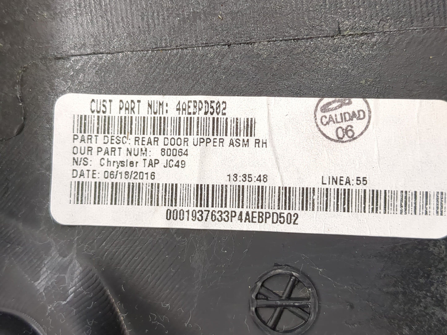 Dodge Journey Rear Right Passenger Interior Door Panel Trim - Oemusedautoparts1.com