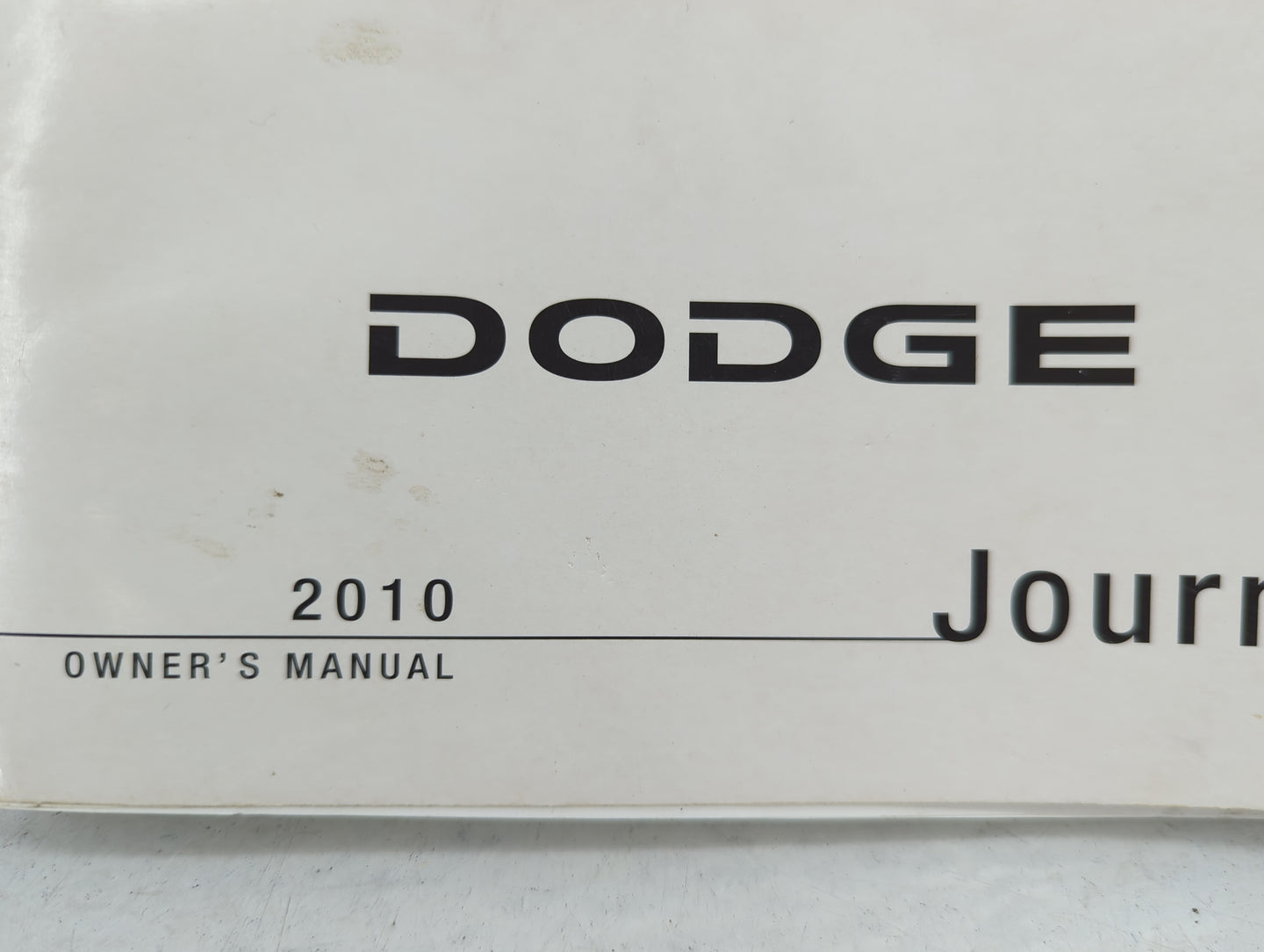 0 Dodge Journey Owners Manual Book Guide OEM Used Auto Parts - Oemusedautoparts1.com
