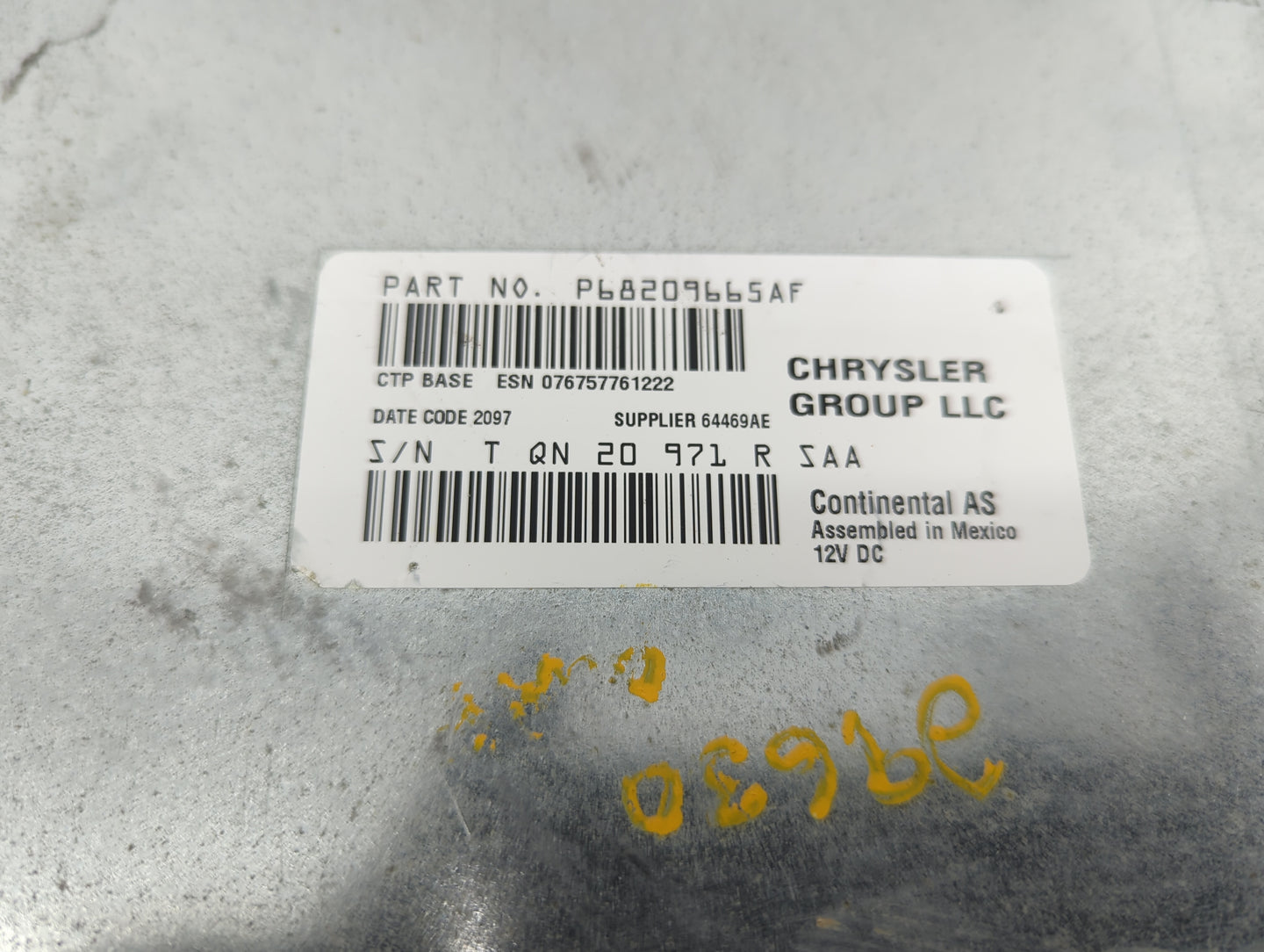 2018-2020 Dodge Journey Radio AM FM Cd Player Receiver Replacement Fits Fits 2018 2019 2020 OEM Used Auto Parts - Oemusedaut