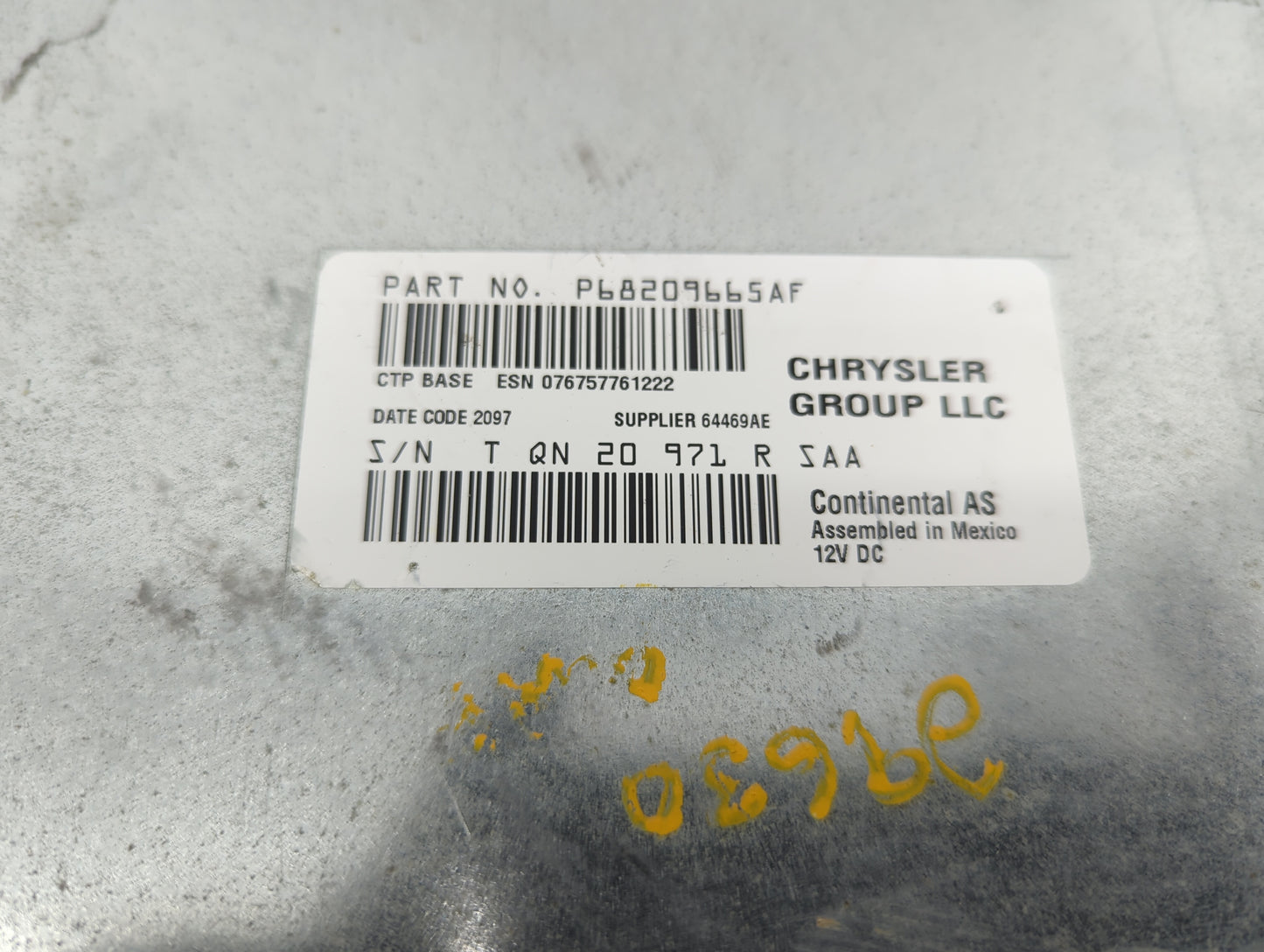 2018-2020 Dodge Journey Radio AM FM Cd Player Receiver Replacement Fits Fits 2018 2019 2020 OEM Used Auto Parts - Oemusedaut