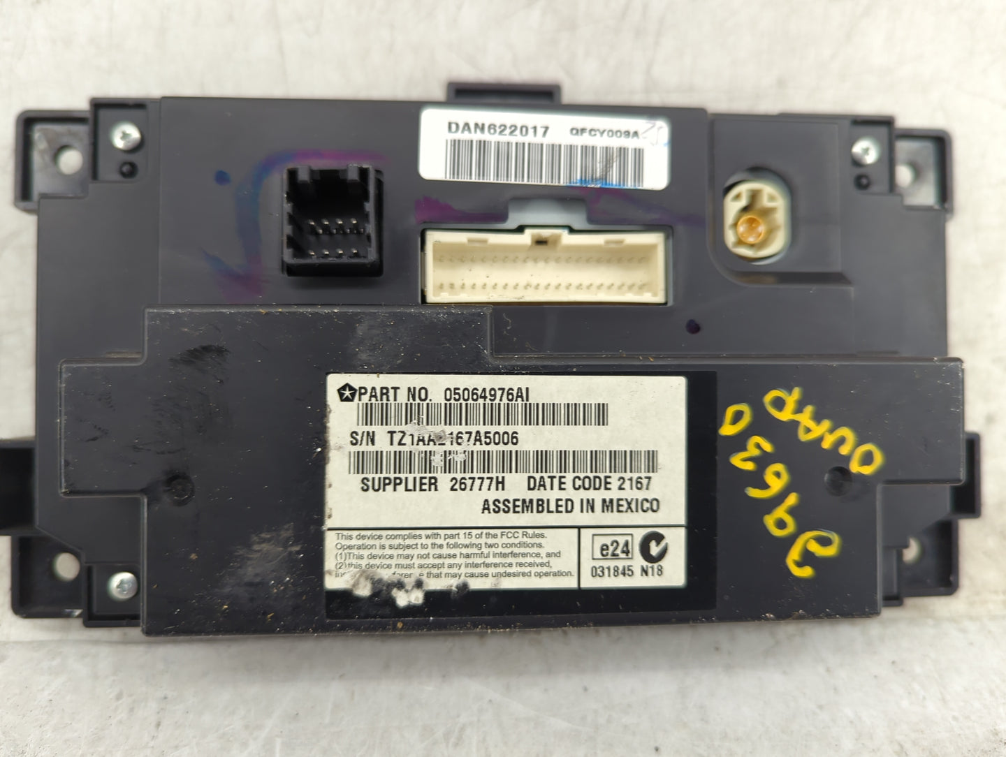 2017 Dodge Journey Information Display Screen - Oemusedautoparts1.com