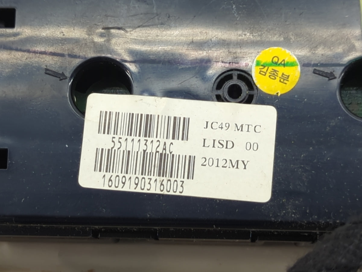 2011-2020 Dodge Journey Climate Control Module Temperature AC/Heater Replacement Fits OEM Used Auto Parts - Oemusedautoparts