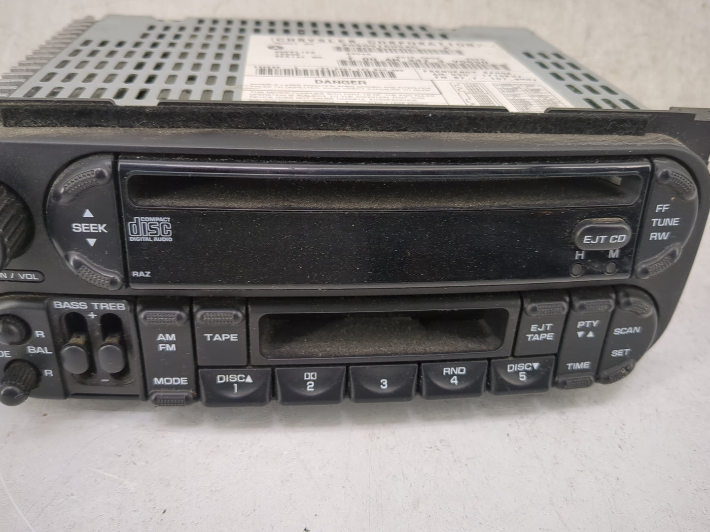 2004 Dodge Ram 1500 Radio AM FM Cd Player Receiver Replacement Fits Fits 2002 2003 2005 2006 OEM Used Auto Parts - Oemusedau
