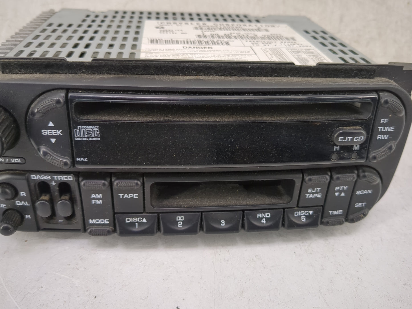2004 Dodge Ram 1500 Radio AM FM Cd Player Receiver Replacement Fits Fits 2002 2003 2005 2006 OEM Used Auto Parts - Oemusedau
