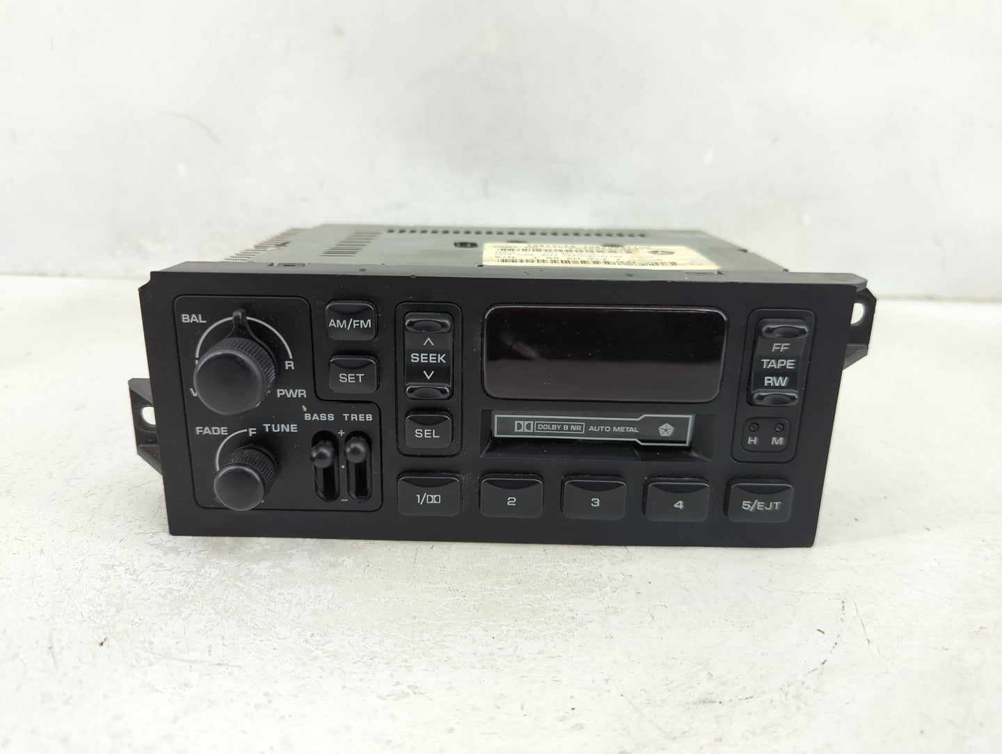 1995-2000 Dodge Stratus Radio AM FM Cd Player Receiver Replacement Fits Fits 1995 1996 1997 1998 1999 2000 OEM Used Auto Par