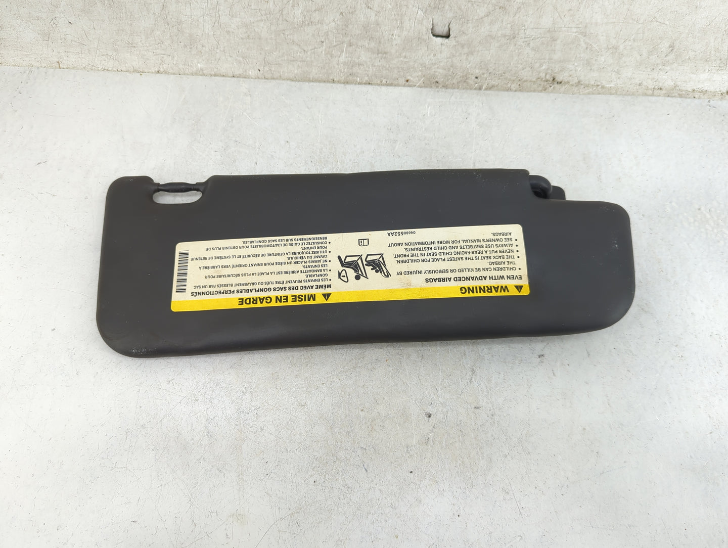2012-2017 Fiat 500 Sun Visor Shade Replacement Passenger Right Mirror Fits Fits 2012 2013 2014 2015 2016 2017 OEM Used Auto 