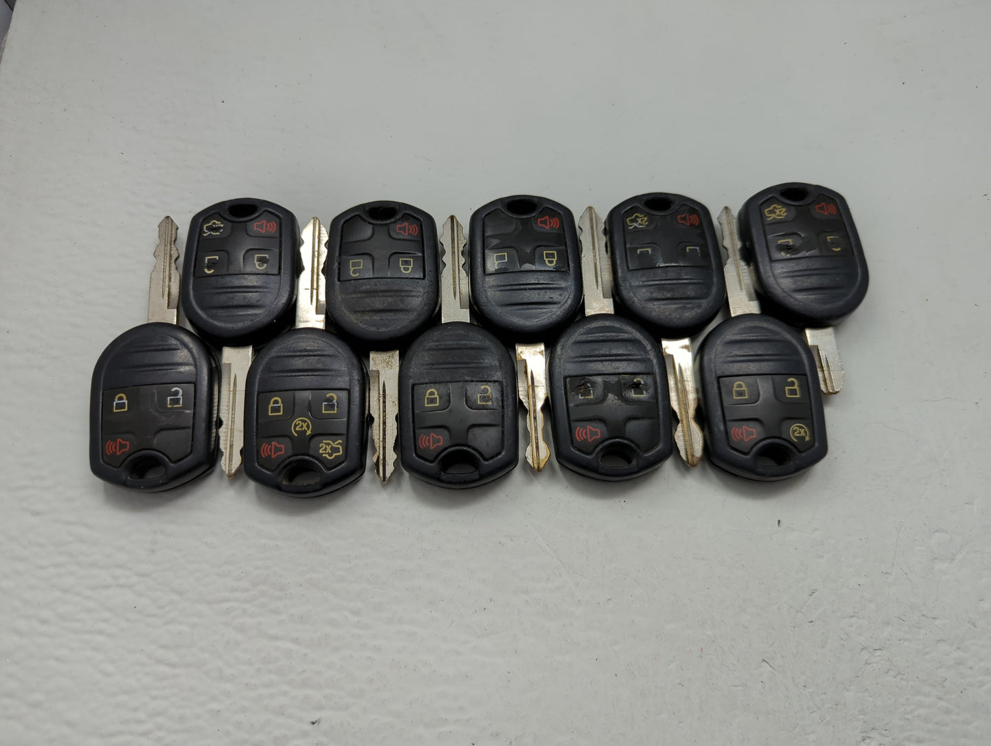 Lot of 10 Ford Keyless Entry Remote Fob MIXED FCC IDS MIXED PART NUMBERS - Oemusedautoparts1.com