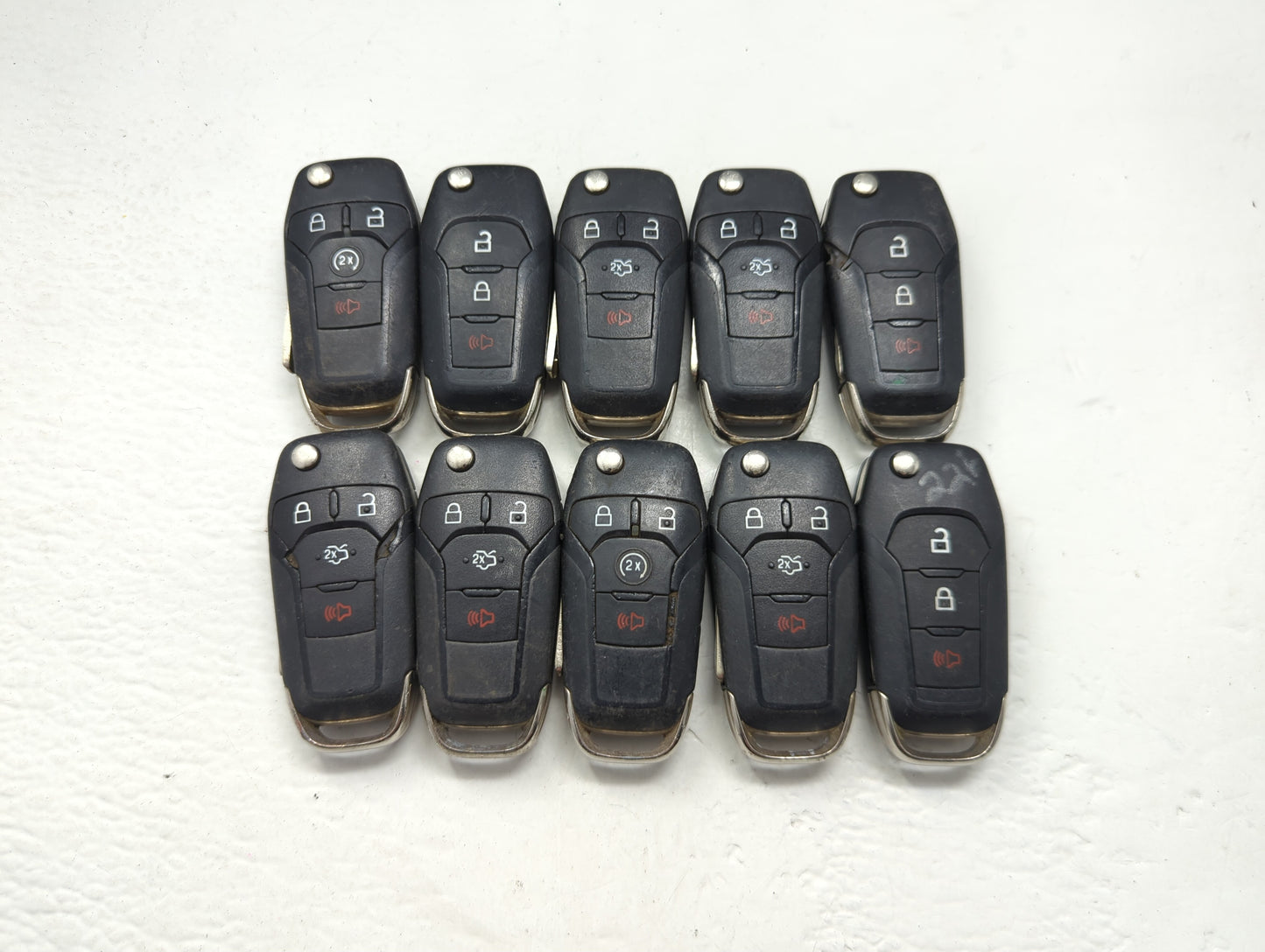 Lot of 10 Ford Keyless Entry Remote Fob N5F-AO8TAA | N5F-A08TDA MIXED - Oemusedautoparts1.com