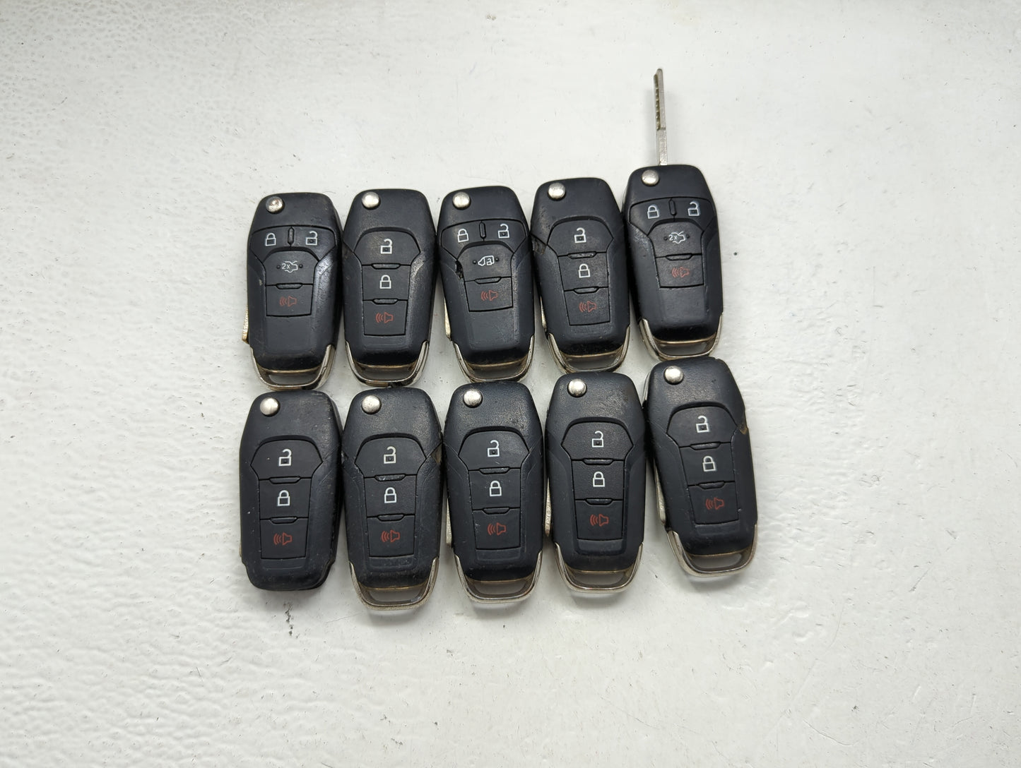 Lot of 10 Ford Keyless Entry Remote Fob N5F-A08TAA MIXED PART NUMBERS - Oemusedautoparts1.com