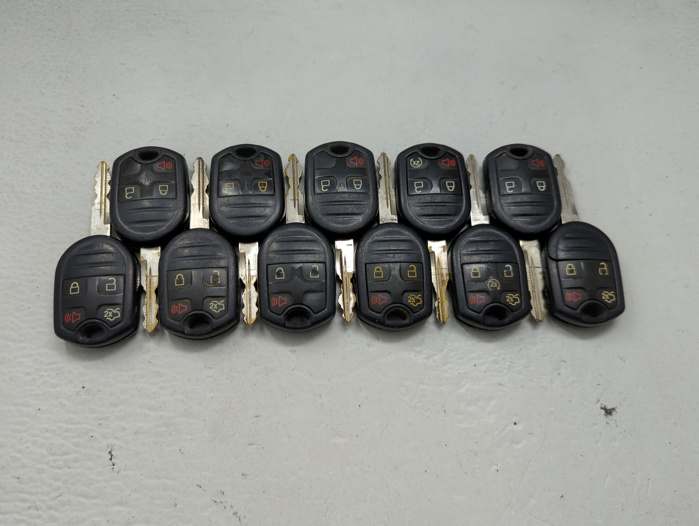 Lot of 11 Ford Keyless Entry Remote Fob MIXED FCC IDS 1476219 - Oemusedautoparts1.com