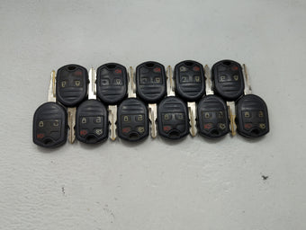 compare product Lot of 11 Ford Keyless Entry Remote Fob MIXED FCC IDS 1476301