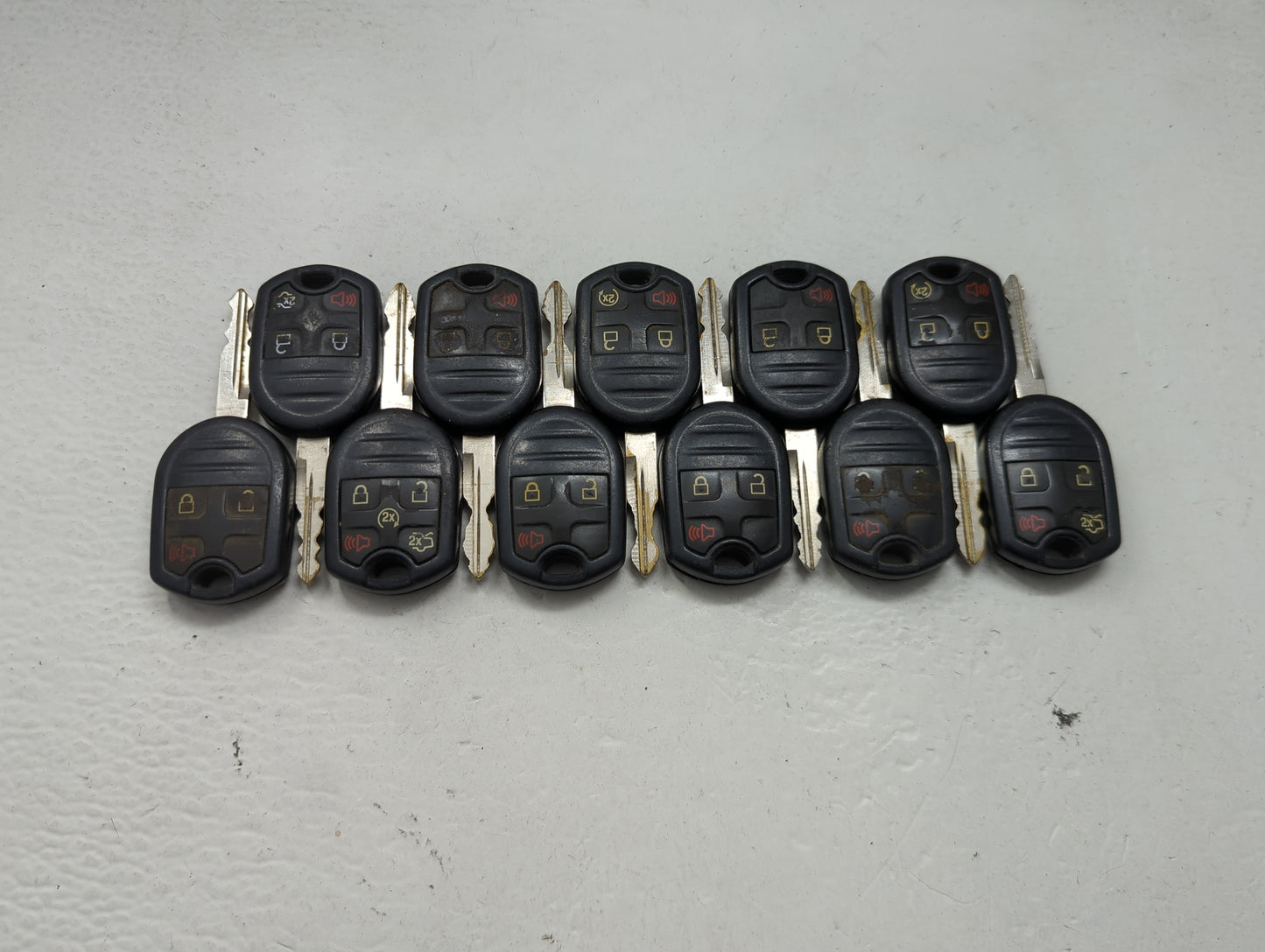 Lot of 11 Ford Keyless Entry Remote Fob MIXED FCC IDS 1476302 - Oemusedautoparts1.com