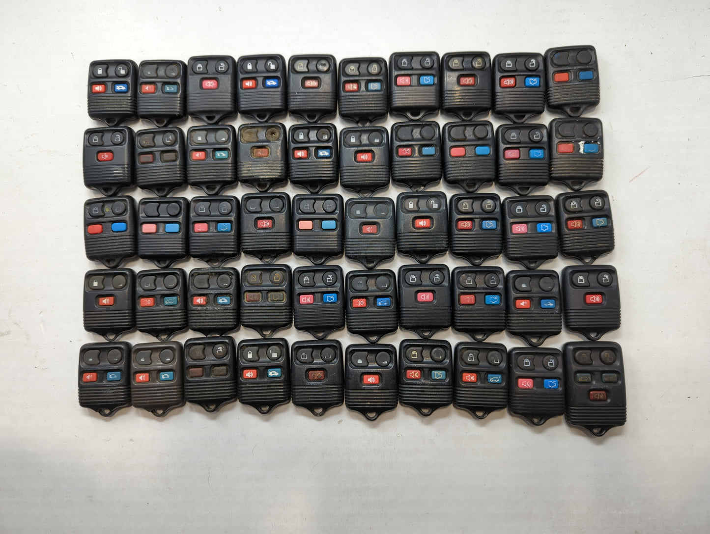 Lot of 50 Ford Keyless Entry Remote Fob MIXED FCC IDS MIXED PART NUMBERS - Oemusedautoparts1.com