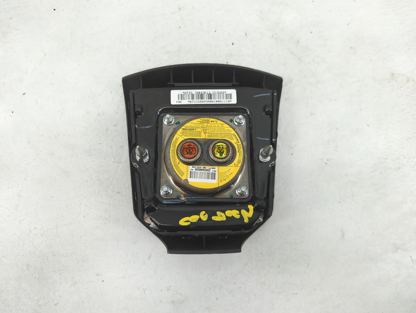 2007-2010 Ford Edge Air Bag Driver Left Steering Wheel Mounted Black - Oemusedautoparts1.com