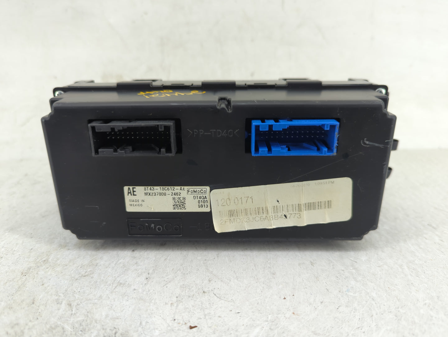 2007-2010 Ford Edge Climate Control Module Temperature AC/Heater Replacement Fits Fits 2007 2008 2009 2010 OEM Used Auto Par