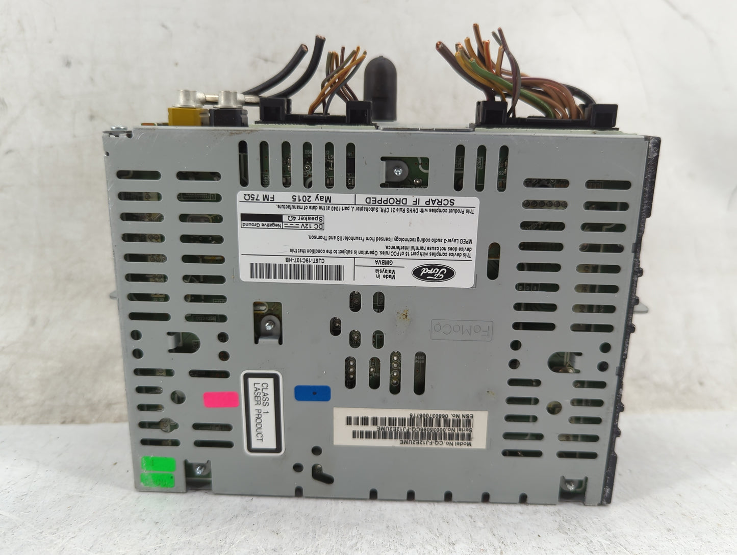 2015-2016 Ford Escape Radio AM FM Cd Player Receiver Replacement Fits Fits 2015 2016 OEM Used Auto Parts - Oemusedautoparts1