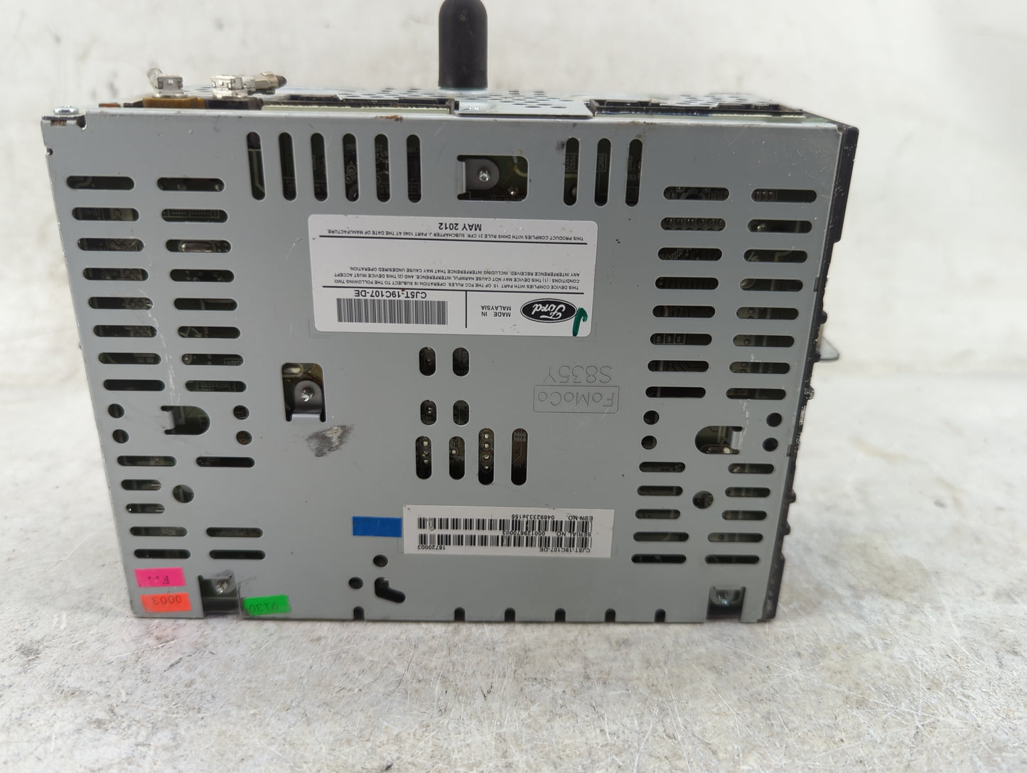 2013-2015 Ford Escape Radio AM FM Cd Player Receiver Replacement Fits Fits 2013 2014 2015 OEM Used Auto Parts - Oemusedautop