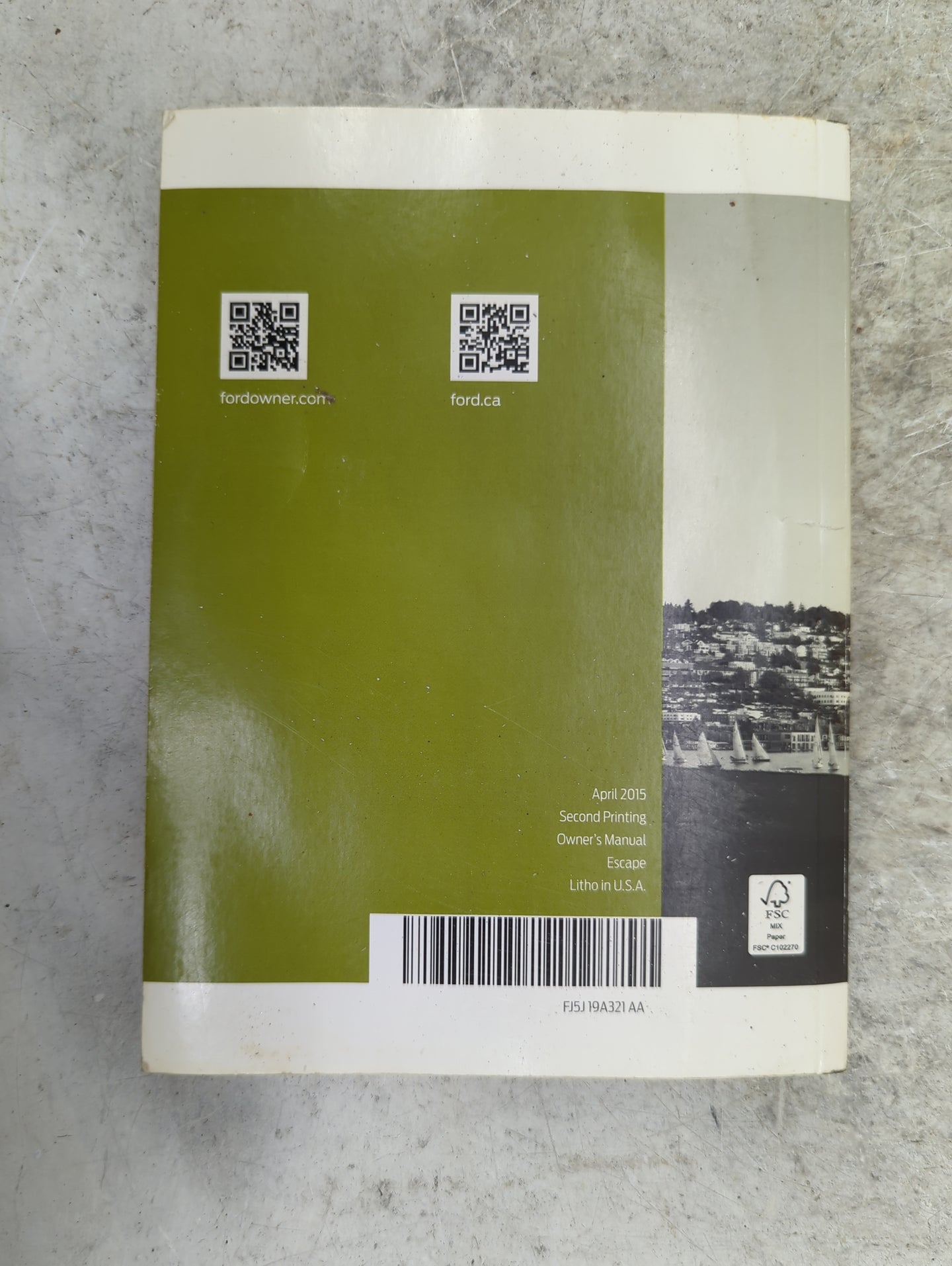 0 Ford Escape Owners Manual Book Guide OEM Used Auto Parts - Oemusedautoparts1.com