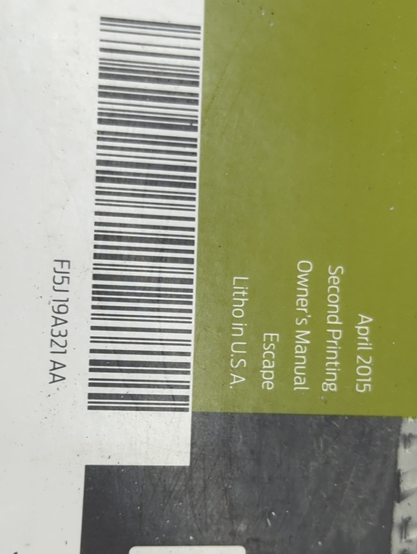 0 Ford Escape Owners Manual Book Guide OEM Used Auto Parts - Oemusedautoparts1.com