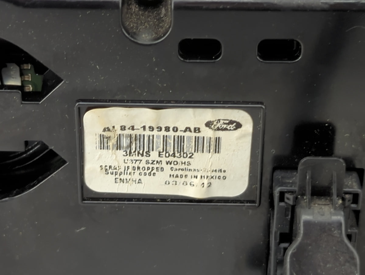 2009-2012 Ford Escape Climate Control Module Temperature AC/Heater Replacement Fits Fits 2009 2010 2011 2012 OEM Used Auto P