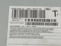 2014 Ford Explorer Radio AM FM Cd Player Receiver Replacement Fits OEM Used Auto Parts - Oemusedautoparts1.com
