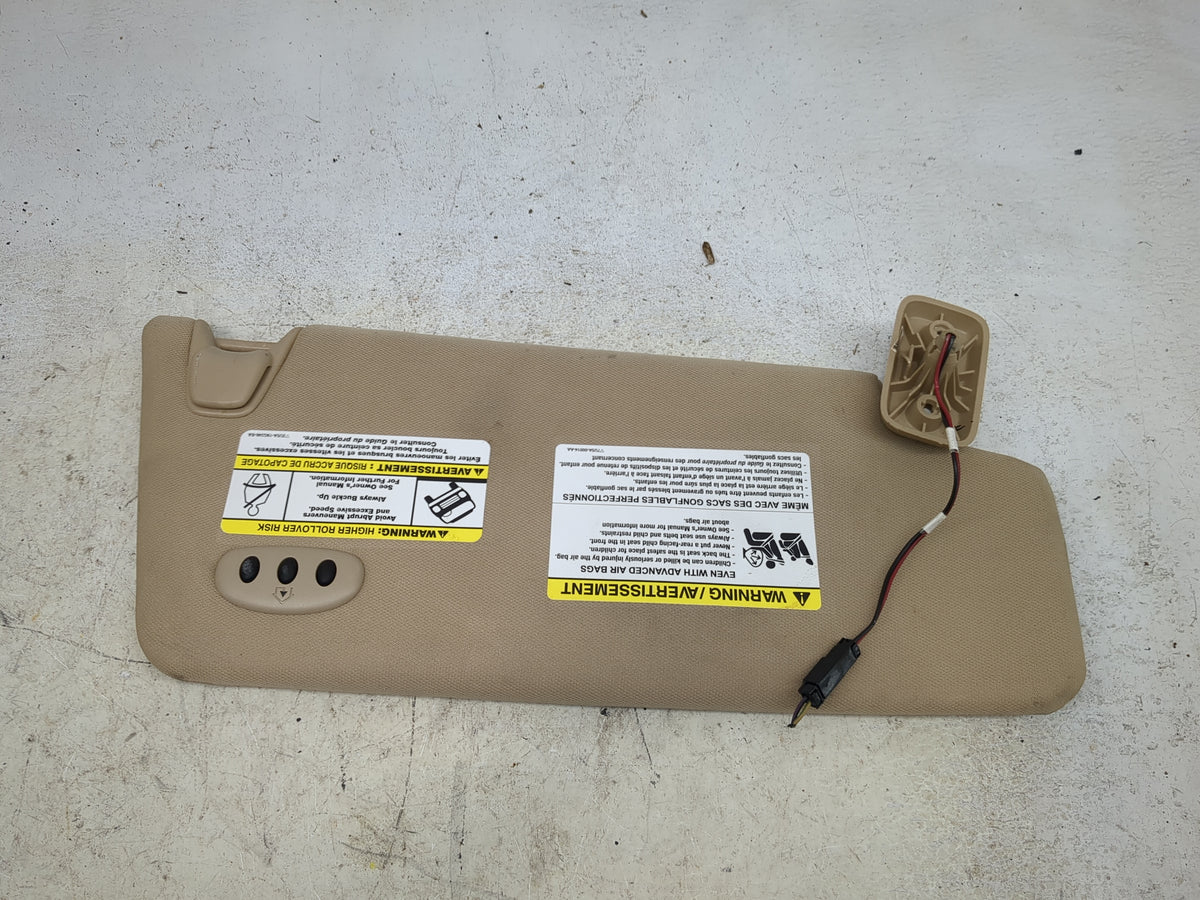 2009-2010 Ford F-150 Sun Visor Shade Replacement Driver Left Mirror Fits Fits 2009 2010 OEM Used Auto Parts - Oemusedautopar