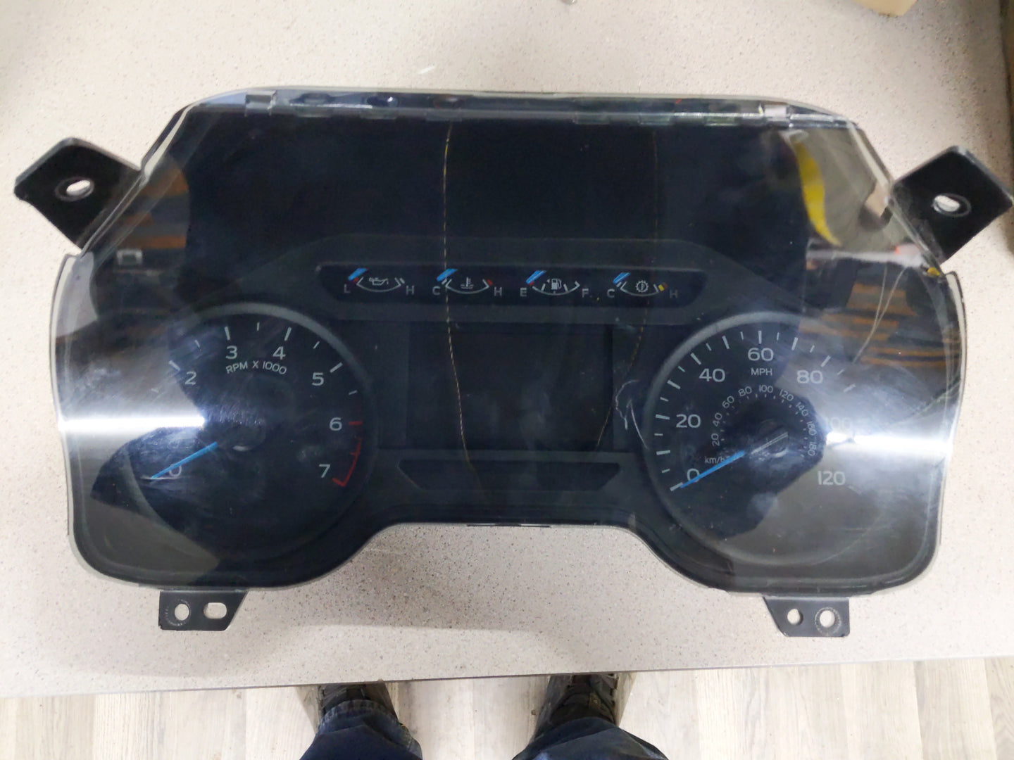 2017-2018 Ford F-150 Instrument Cluster Speedometer Gauges P/N:HL3T-10849-BCF Miles: Fits Fits 2017 2018 OEM Used Auto Parts