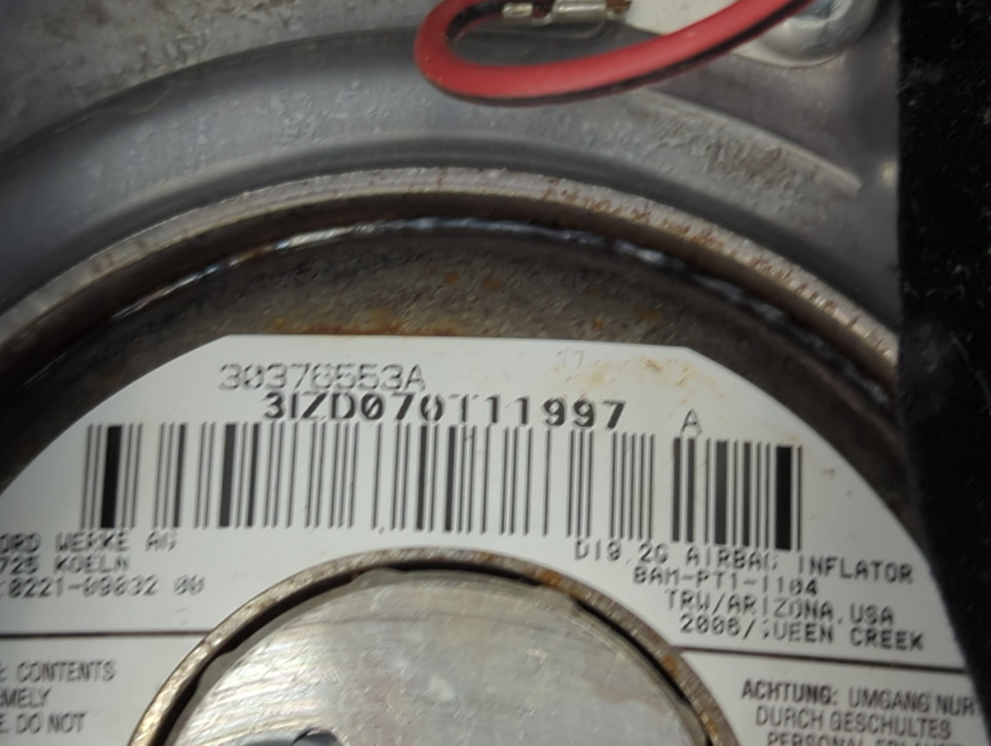 2004-2008 Ford F-150 Air Bag Driver Left Steering Wheel Mounted - Oemusedautoparts1.com