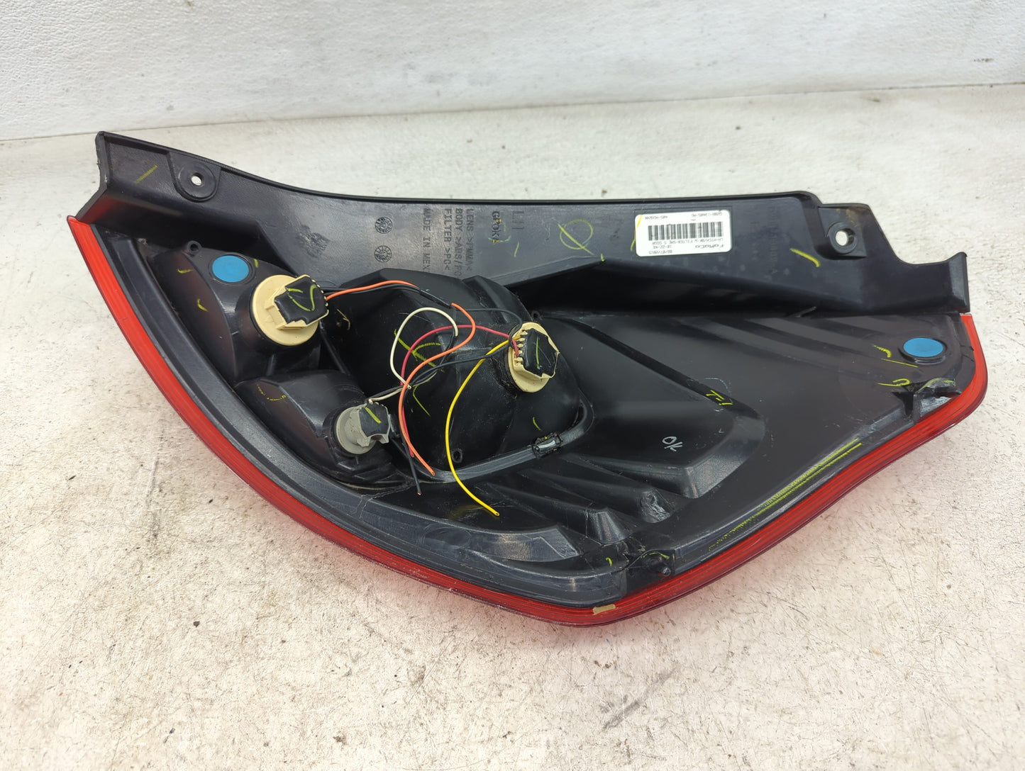 2014-2019 Ford Fiesta Tail Light Assembly Driver Left OEM Fits Fits 2014 2015 2016 2017 2018 2019 OEM Used Auto Parts - Oemu
