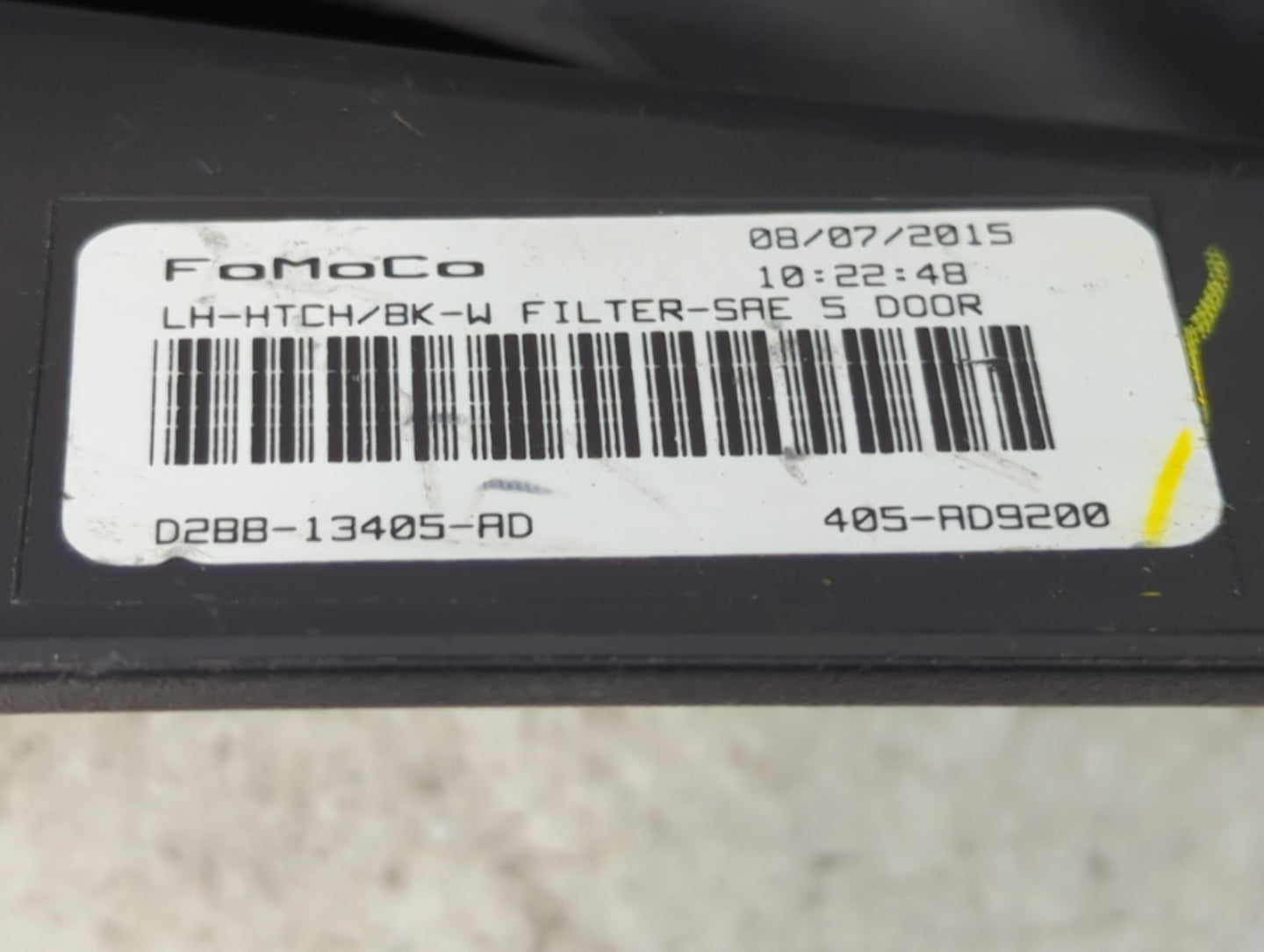 2014-2019 Ford Fiesta Tail Light Assembly Driver Left OEM Fits Fits 2014 2015 2016 2017 2018 2019 OEM Used Auto Parts - Oemu