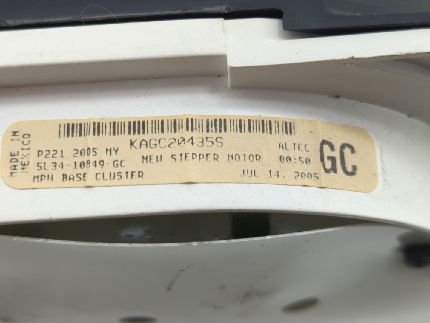 0 Ford Ford F150 Pickup Instrument Cluster Speedometer Gauges Fits Fits 204 2005 OEM Used Auto Parts - Oemusedautoparts1.com