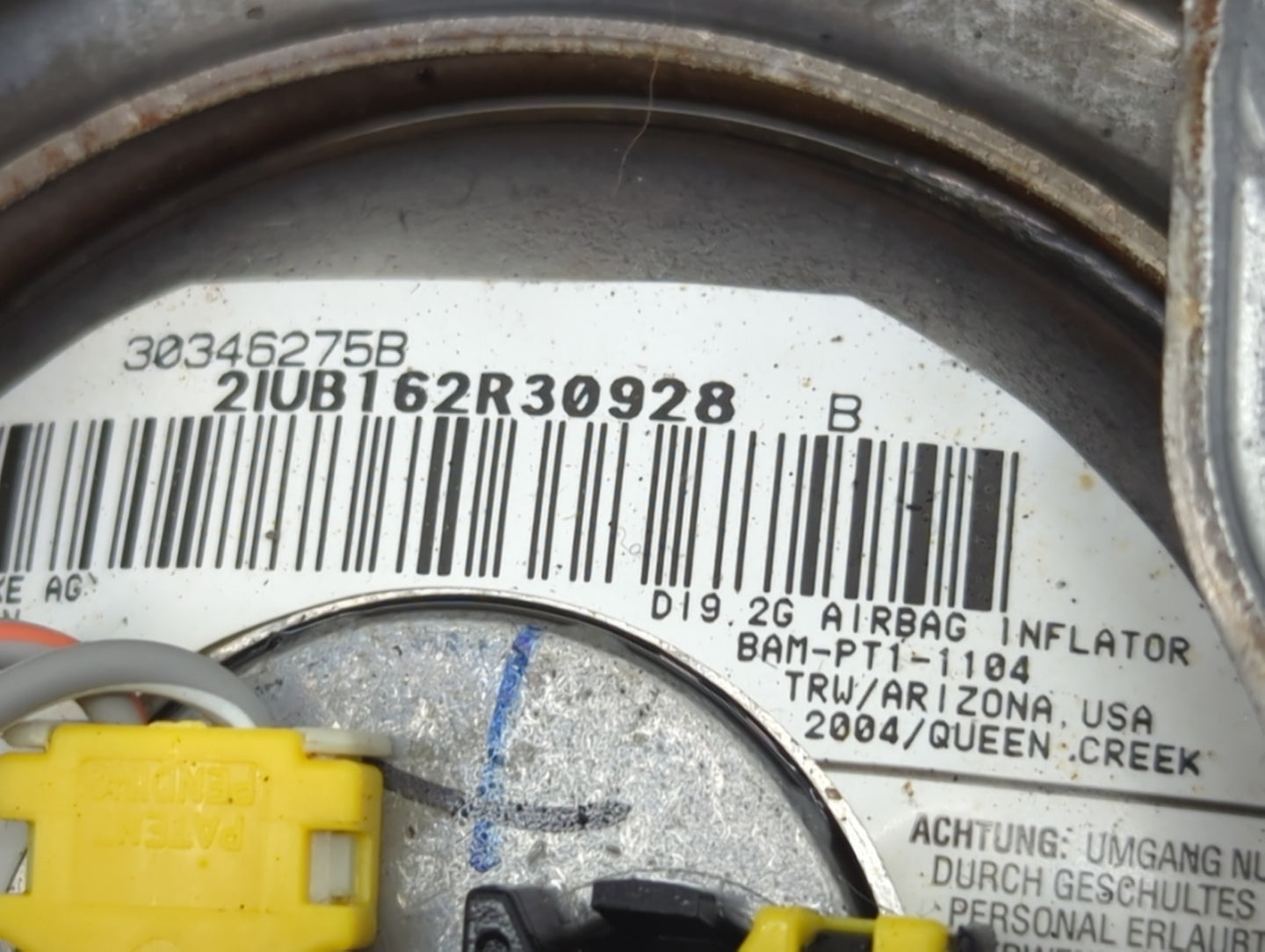 Ford Ford F150 Pickup Air Bag Driver Left Steering Wheel Mounted 852341 - Oemusedautoparts1.com