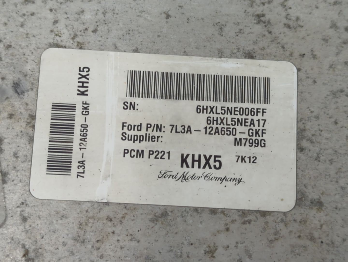 0 Ford Ford F150 Pickup PCM Engine Control Computer ECU ECM PCU OEM Fits Fits 207 2008 OEM Used Auto Parts - Oemusedautopart