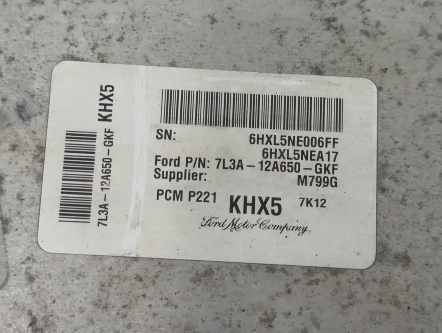0 Ford Ford F150 Pickup PCM Engine Control Computer ECU ECM PCU OEM Fits Fits 207 2008 OEM Used Auto Parts - Oemusedautopart