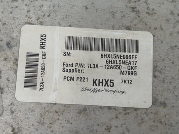 0 Ford Ford F150 Pickup PCM Engine Control Computer ECU ECM PCU OEM Fits Fits 207 2008 OEM Used Auto Parts - Oemusedautopart