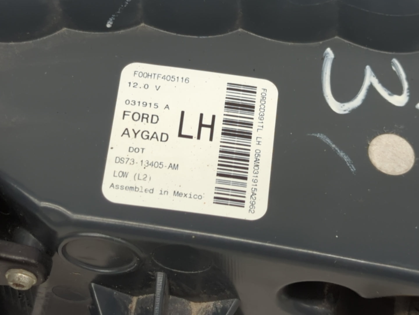 2013-2016 Ford Fusion Tail Light Assembly Driver Left OEM Fits Fits 2013 2014 2015 2016 OEM Used Auto Parts - Oemusedautopar