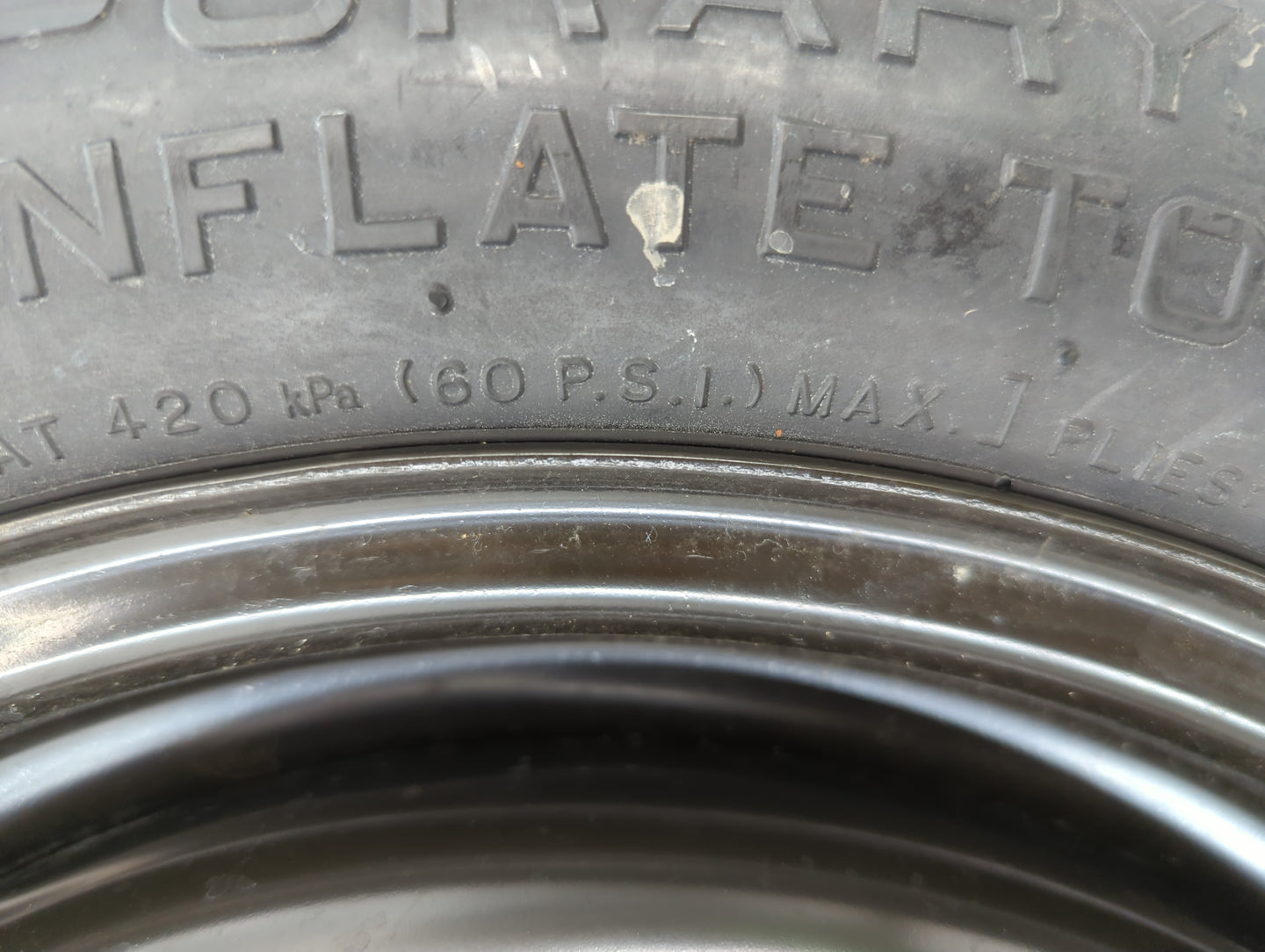 2006-2012 Ford Fusion Spare Donut Tire Wheel Rim Oem - Oemusedautoparts1.com