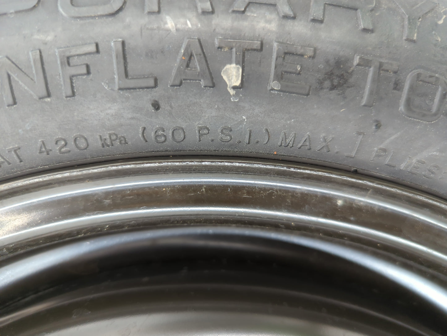 2006-2012 Ford Fusion Spare Donut Tire Wheel Rim Oem - Oemusedautoparts1.com