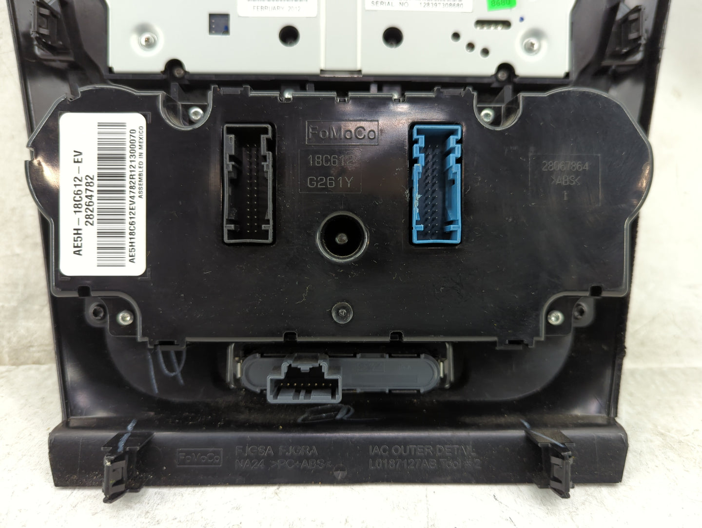 2010-2012 Ford Fusion Climate Control Module Temperature AC/Heater Replacement Fits Fits 2010 2011 2012 OEM Used Auto Parts 