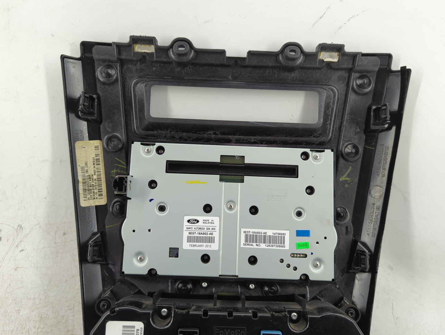 2010-2012 Ford Fusion Climate Control Module Temperature AC/Heater Replacement Fits Fits 2010 2011 2012 OEM Used Auto Parts 