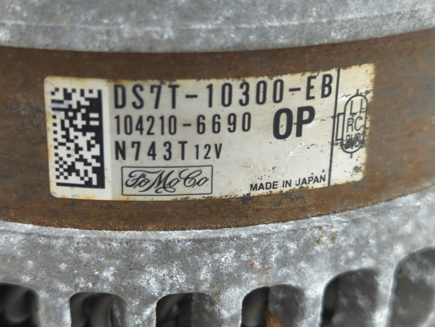 2013-2016 Ford Fusion Alternator Replacement Generator Charging Assembly Engine OEM Fits Fits 2013 2014 2015 2016 OEM Used A